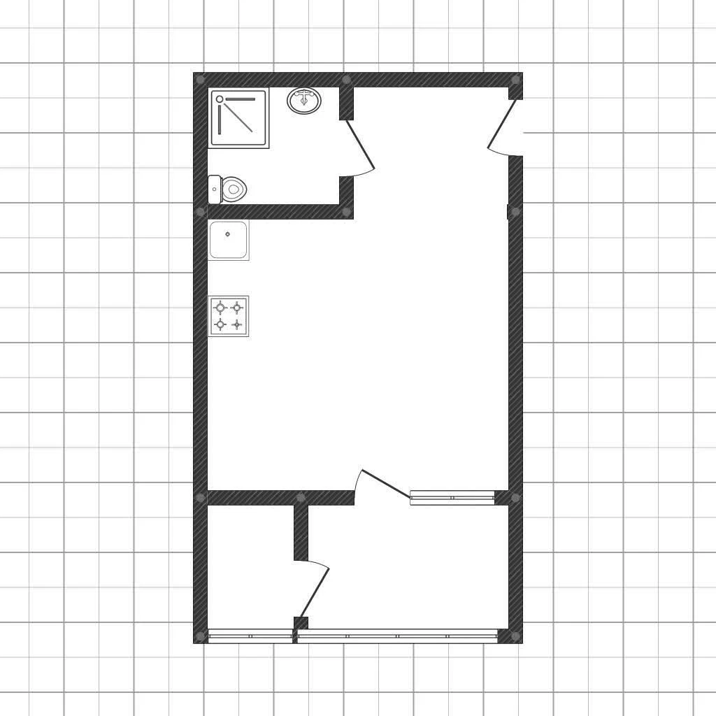 Студия, 19.5м² (улица Адмирала Макарова, 5) - миниатюра 8