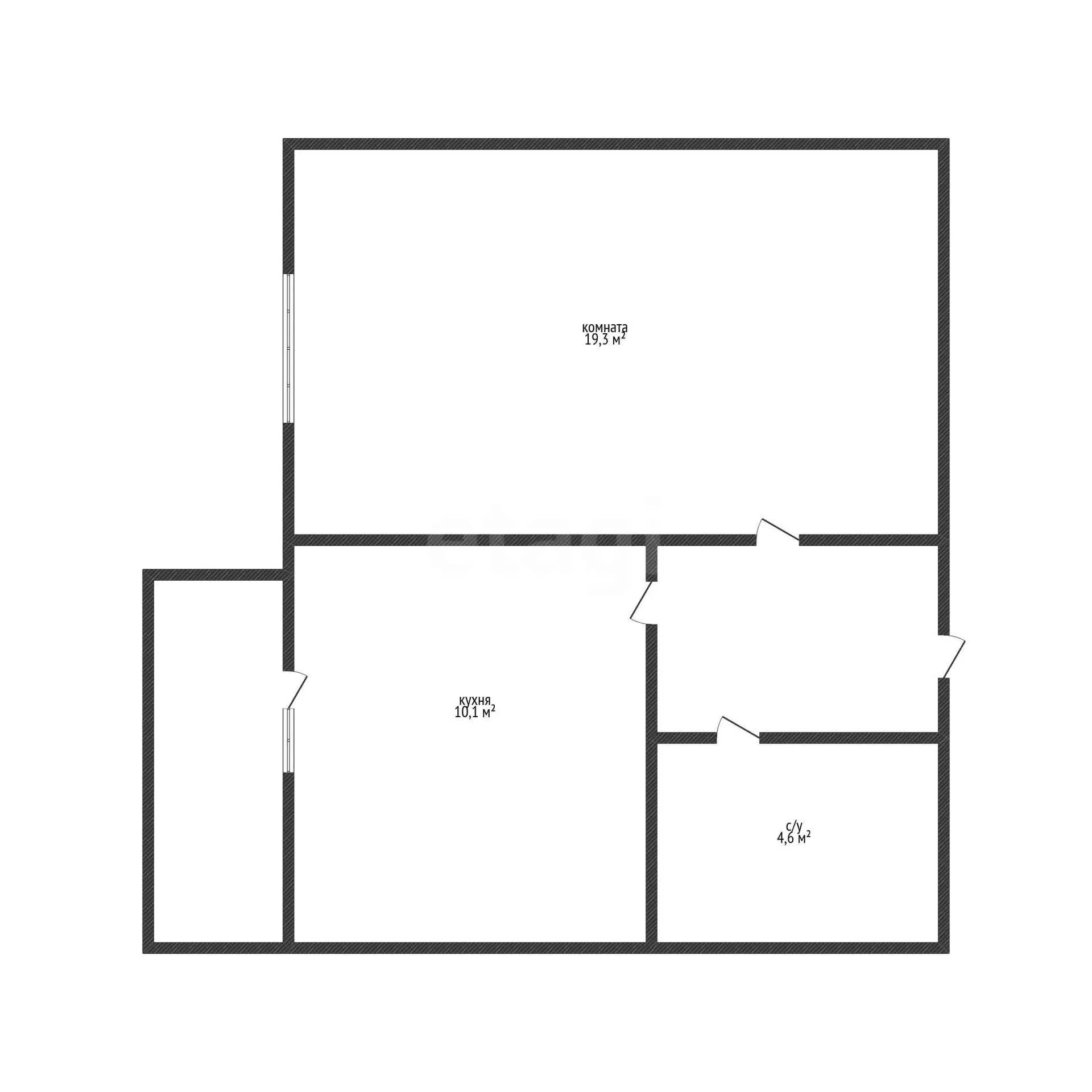 1-к квартира, 37.7м² (улица Героя А.А. Аверкиева, 6) - миниатюра 11