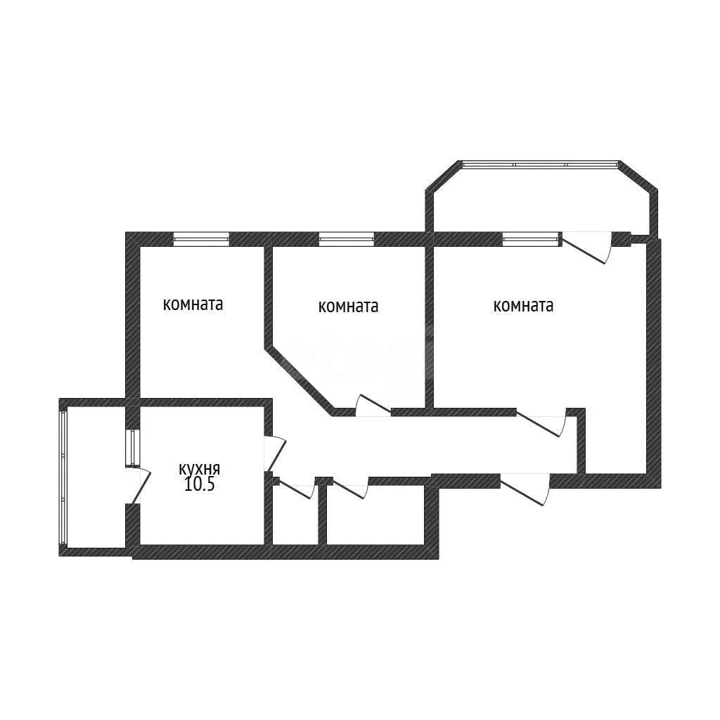 3-к квартира, 60.9м² (проспект Чекистов, 33) - миниатюра 18