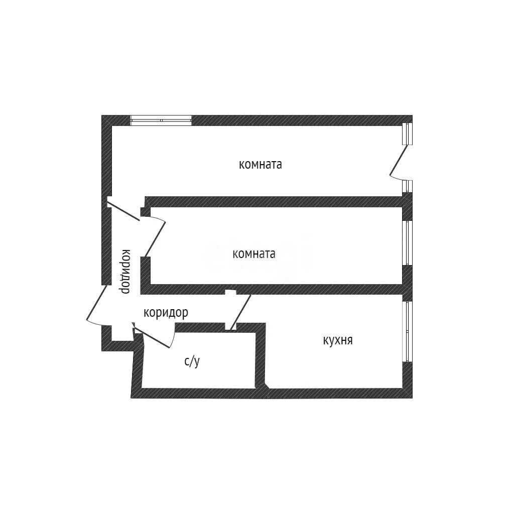2-к квартира, 43.1м² (улица Гагарина, 143) - миниатюра 7