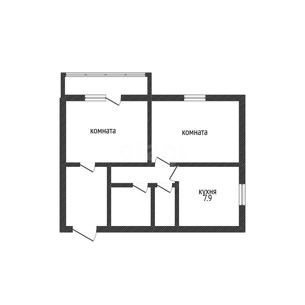 2-к квартира, 65.7м² (улица имени Максима Горького, 44) - миниатюра 15