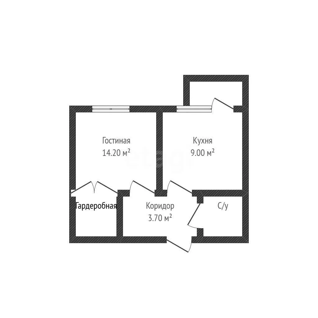 1-к квартира, 30м² (улица имени А.Н. Лодыгина, 1) - миниатюра 18