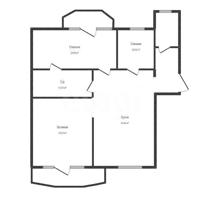 3-к квартира, 108.3м² (улица имени Дзержинского, 8/2) - миниатюра 25