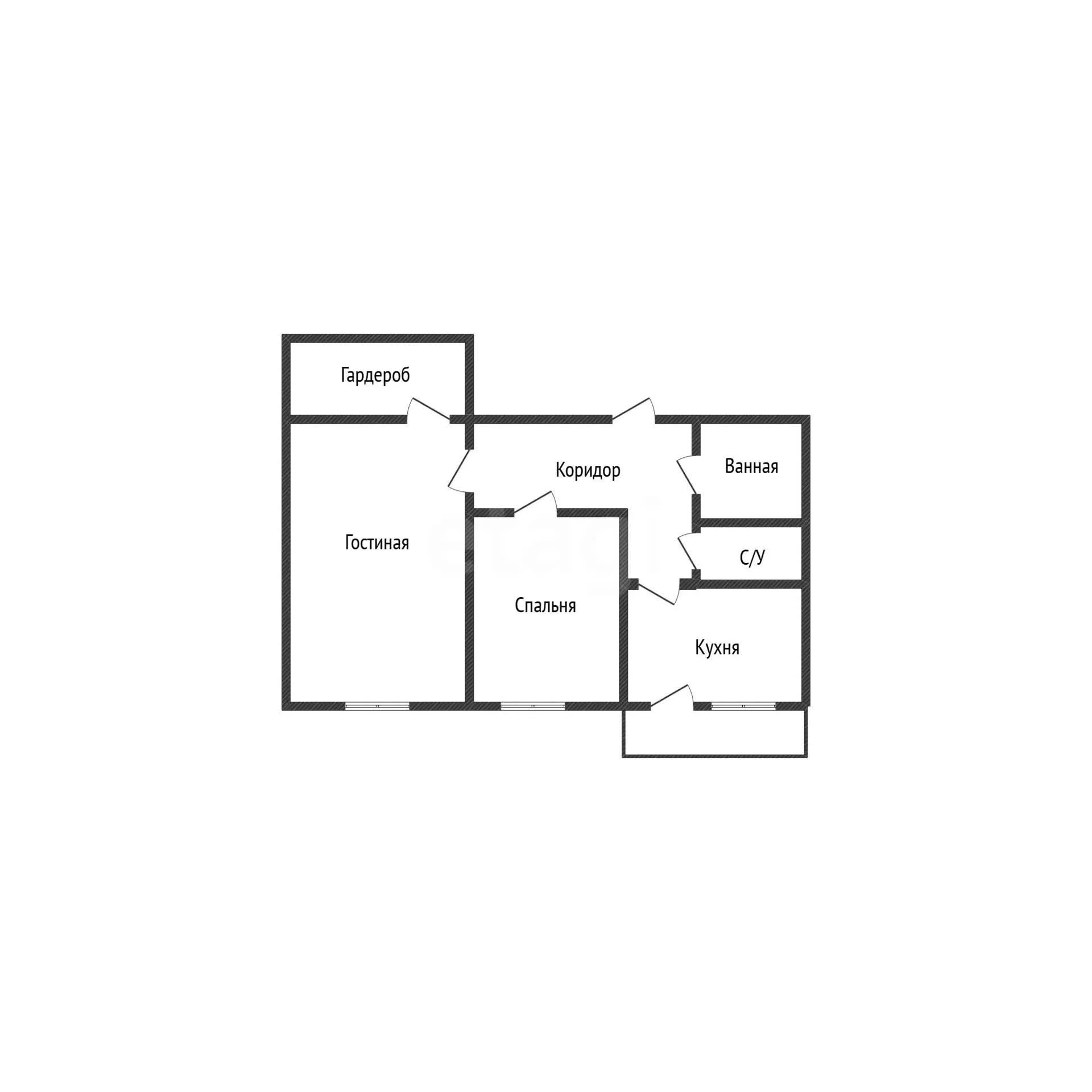 2-к квартира, 59.1м² (улица имени 40-летия Победы, 188) - миниатюра 34