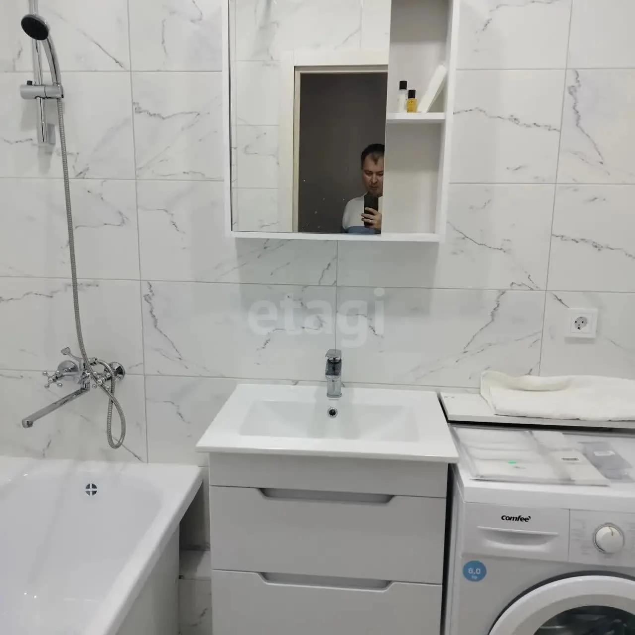1-к квартира, 28.2м² (улица Генерал-лейтенанта Александра Сапрунова, 37) - миниатюра 6