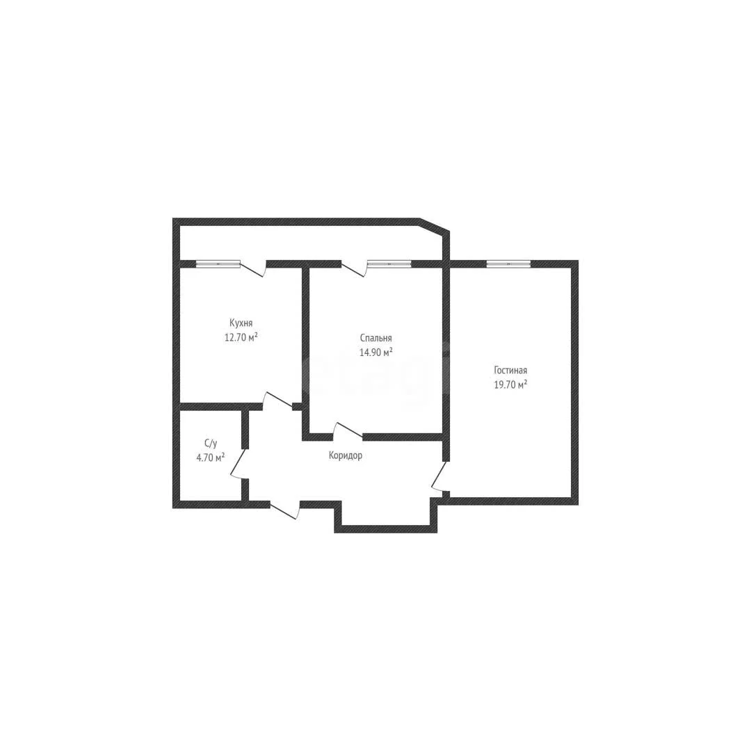 2-к квартира, 62.8м² (Табачная улица, 1/1к2) - миниатюра 11