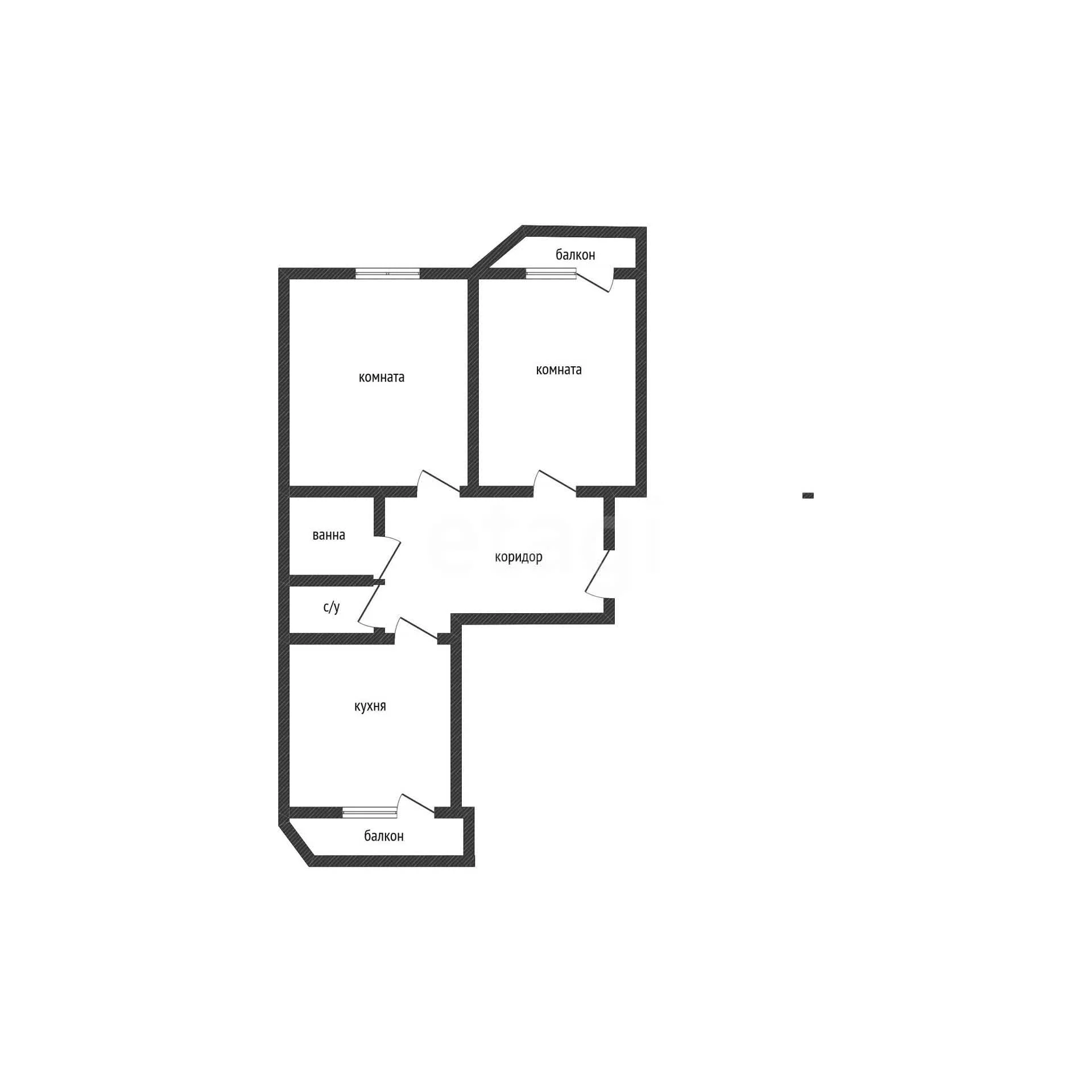 2-к квартира, 72.7м² (Табачная улица, 1/1к2) - миниатюра 43