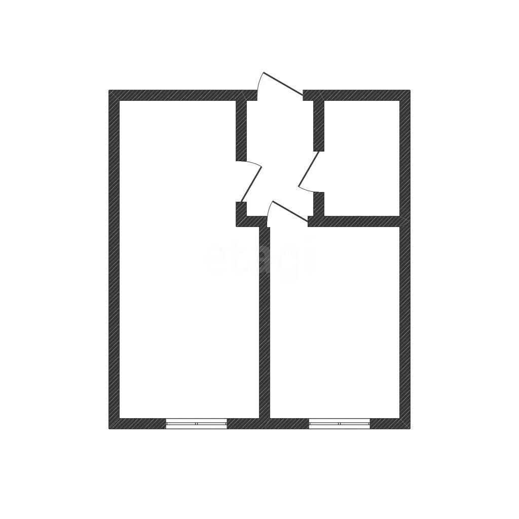 1-к квартира, 37.6м² (улица имени Генерала Брусилова, 5к1) - изображение 1