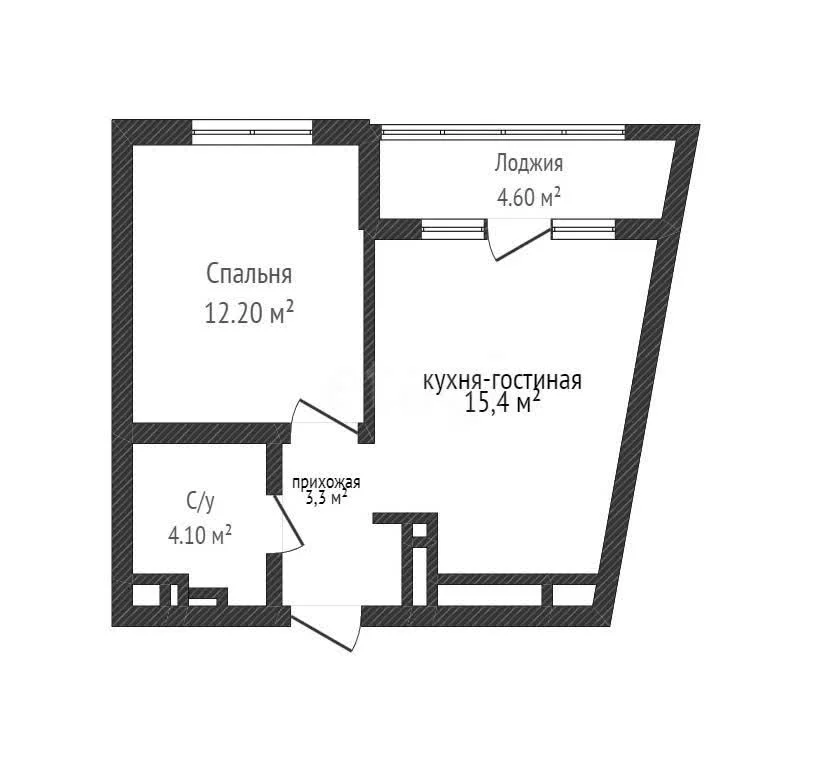 1-к квартира, 34.8м² (Колхозная улица, 5/2к1) - миниатюра 33