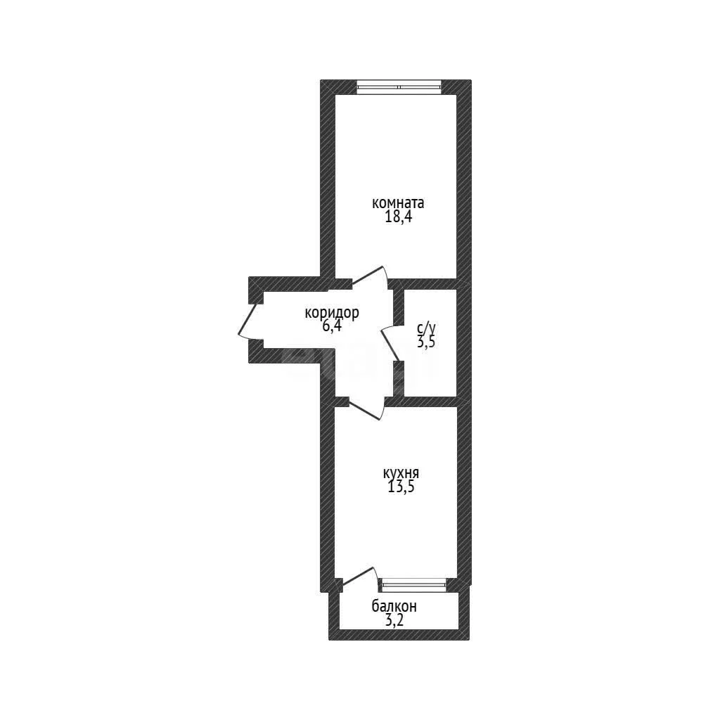 1-к квартира, 41.8м² (улица 1 Мая, 270) - миниатюра 22