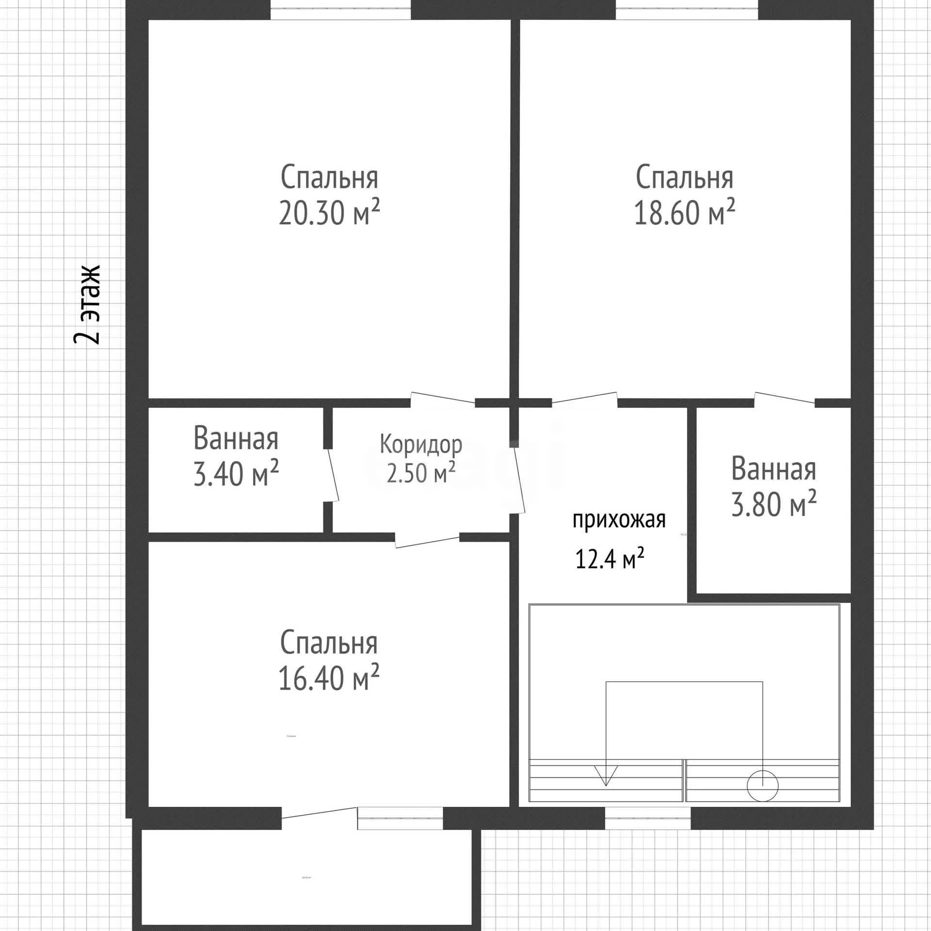 3-к квартира, 108.9м² (улица Победы, 52) - миниатюра 13