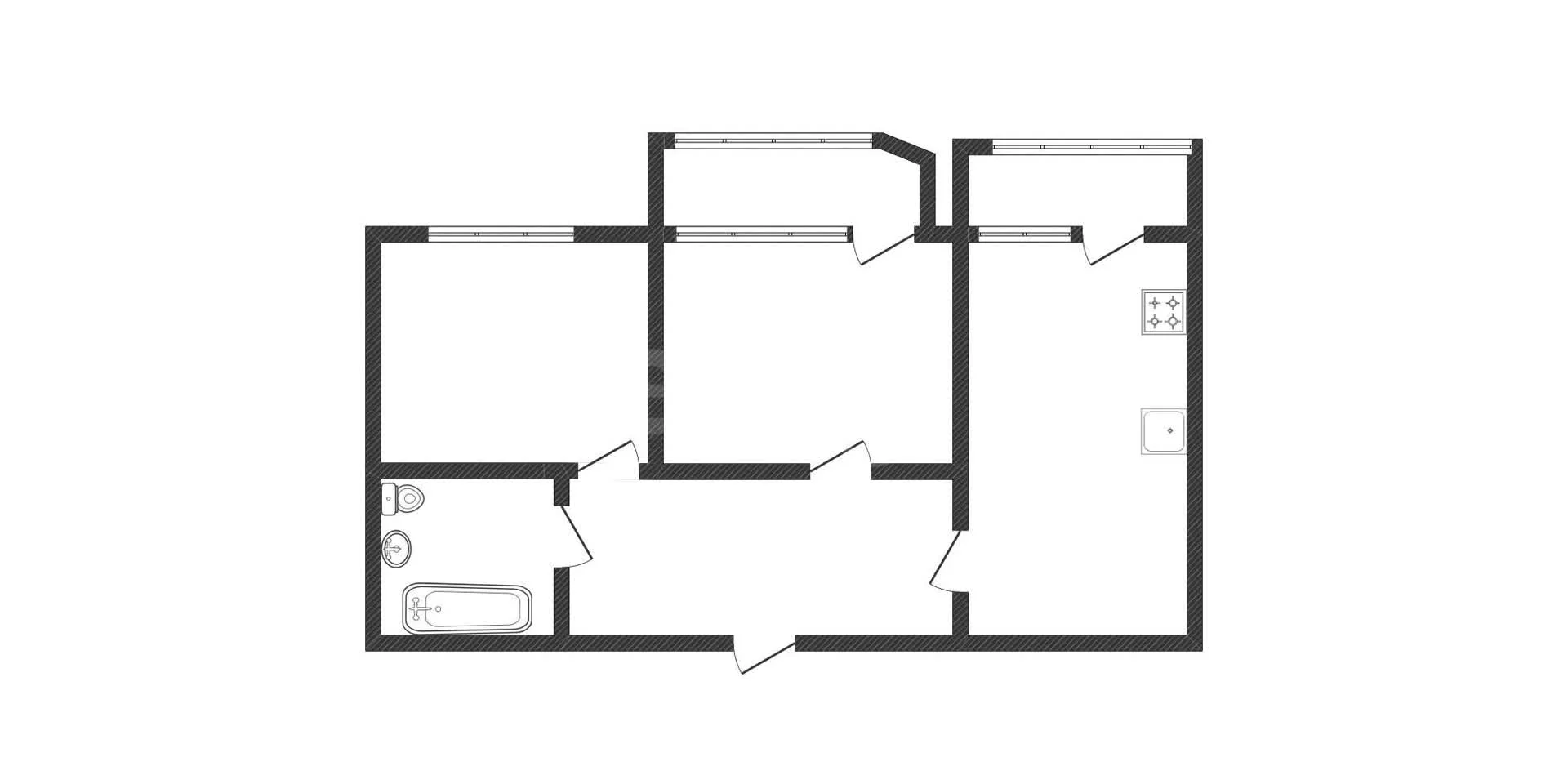 2-к квартира, 39.7м² (улица Красных Партизан, 1/4к16) - миниатюра 33