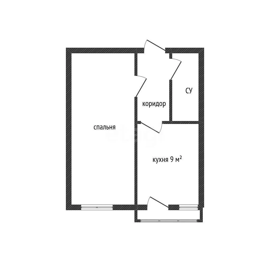 1-к квартира, 35.5м² (Бжегокайская улица, 31/5а) - миниатюра 9