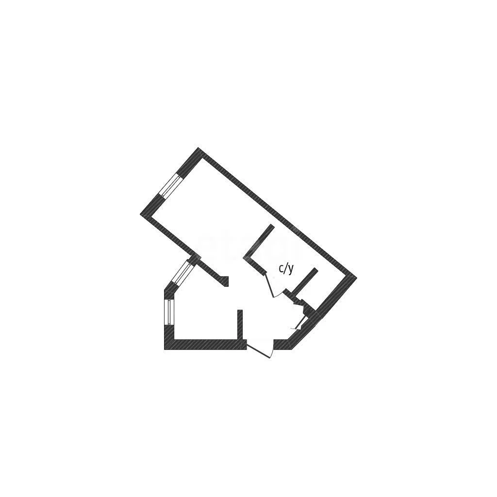 1-к квартира, 35.66м² (3-я Трудовая улица, 1/3) - изображение 1