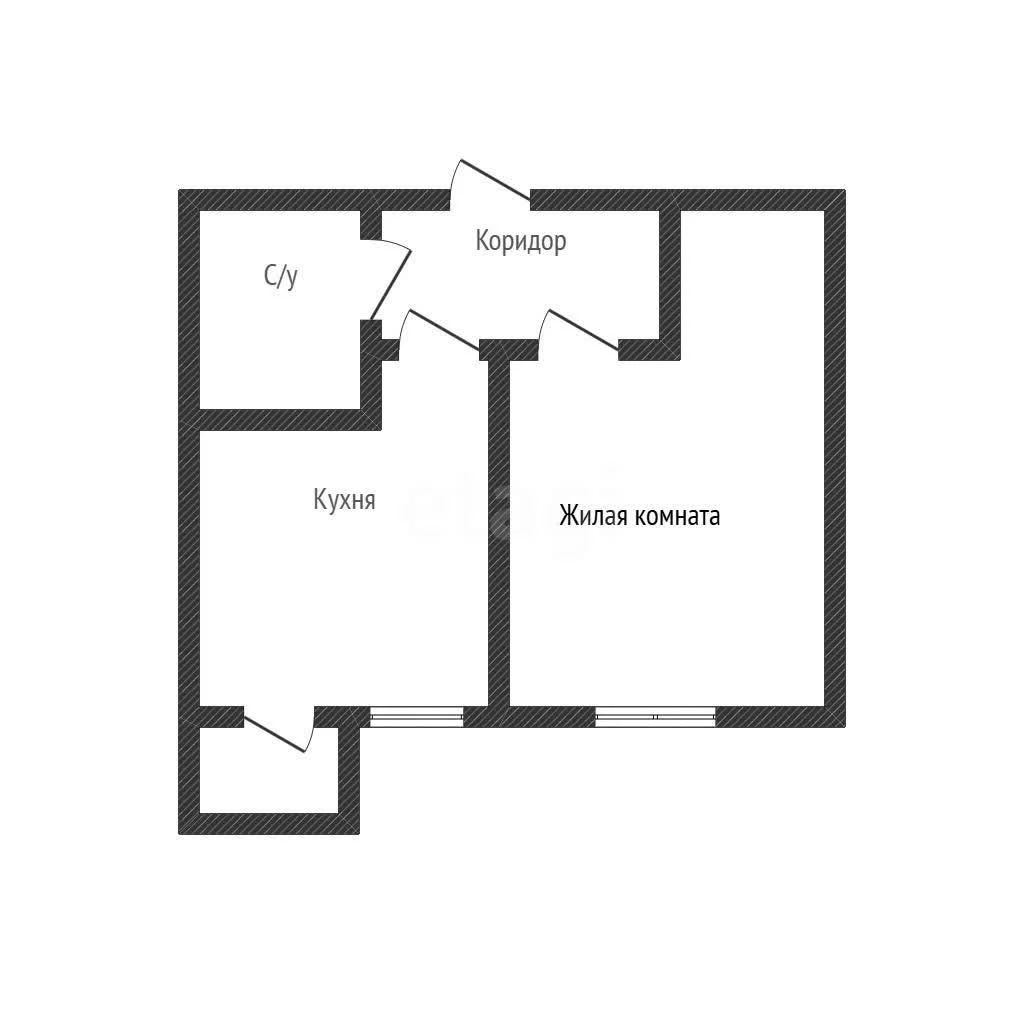 1-к квартира, 28.7м² (улица Ивана Кулибина, 2) - миниатюра 9