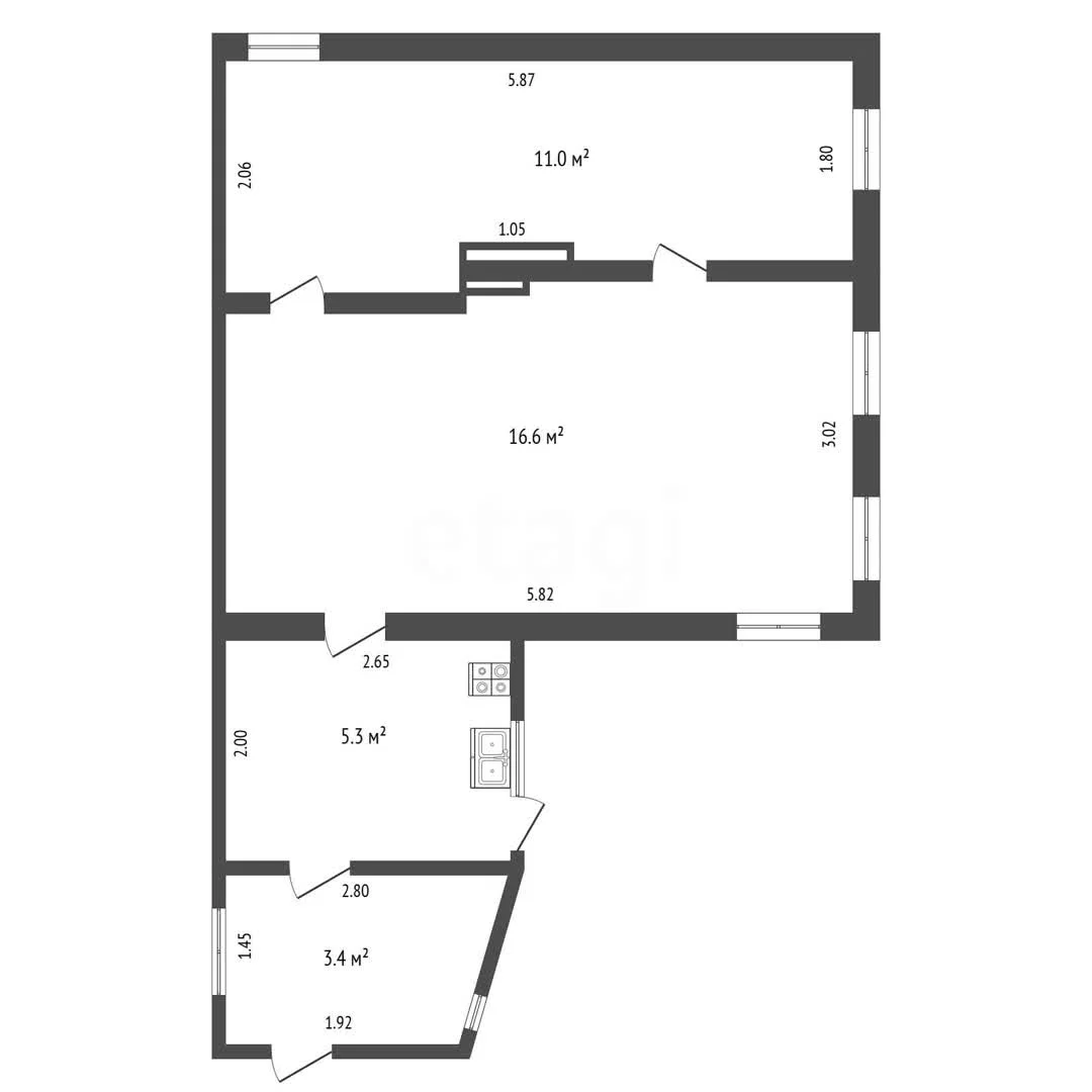 3-к квартира, 36.3м² (улица Салтыкова-Щедрина, 29) - миниатюра 18