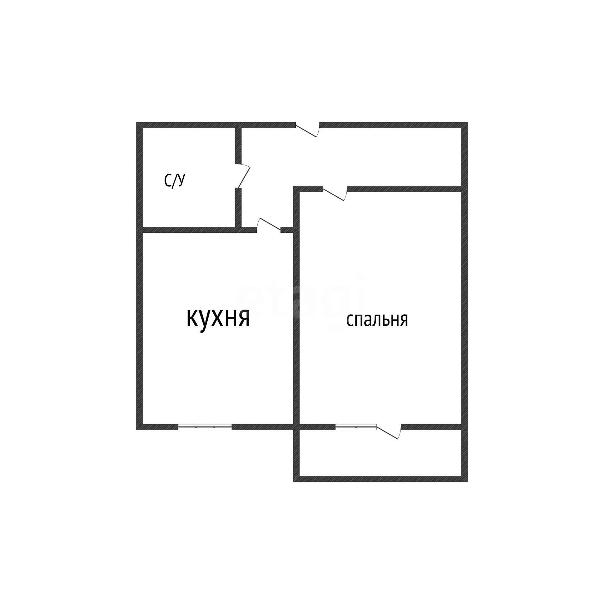 1-к квартира, 35.1м² (3-я Трудовая улица, 1/3) - миниатюра 2