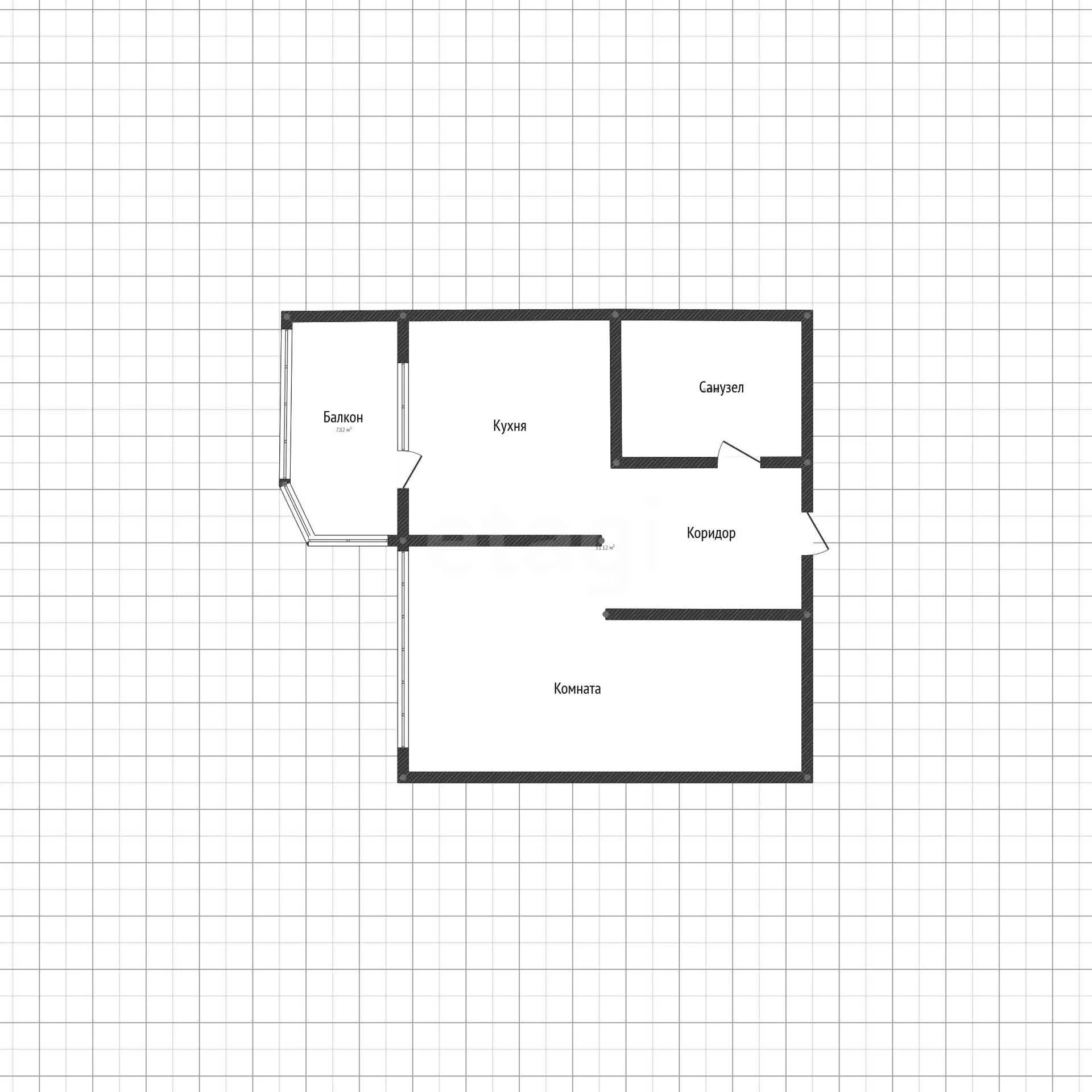1-к квартира, 37м² (Конгрессная улица, 29) - миниатюра 8