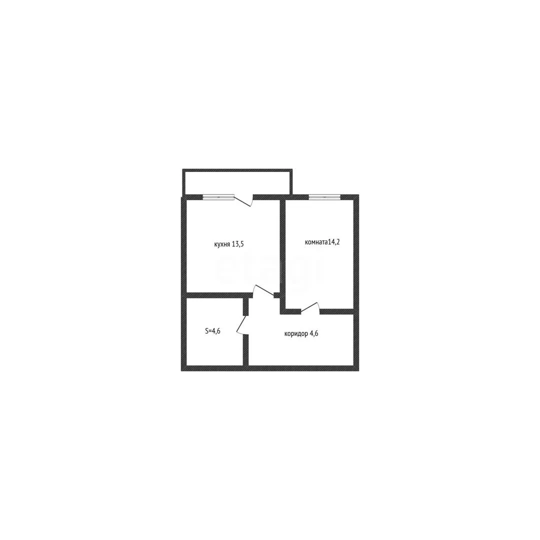 1-к квартира, 35.4м² (Дубравная улица, 1) - миниатюра 10
