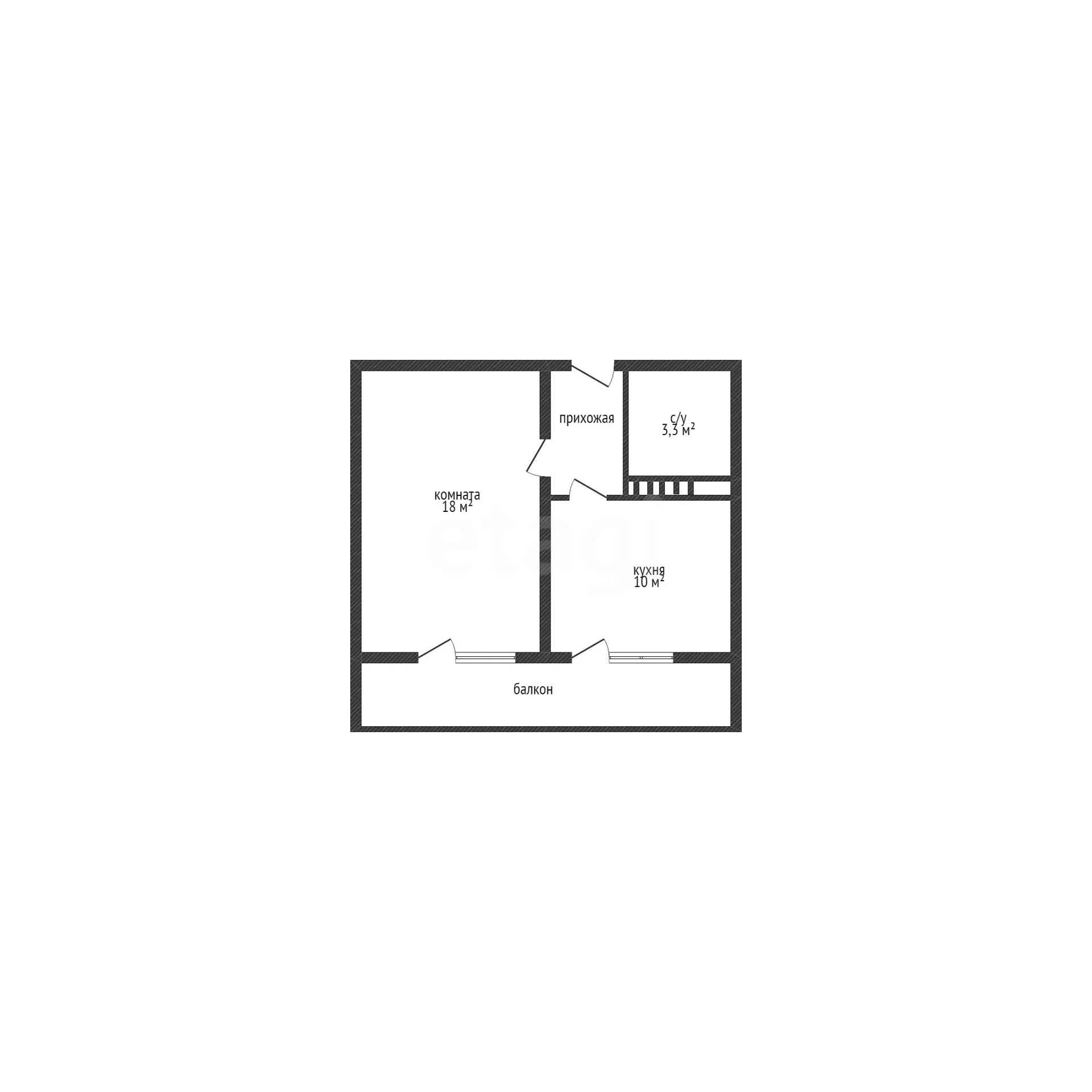 1-к квартира, 35м² (Магистральная улица, 11) - миниатюра 8