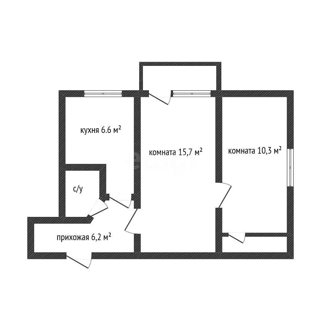 2-к квартира, 43.6м² (Ставропольская улица, 123/2) - миниатюра 8