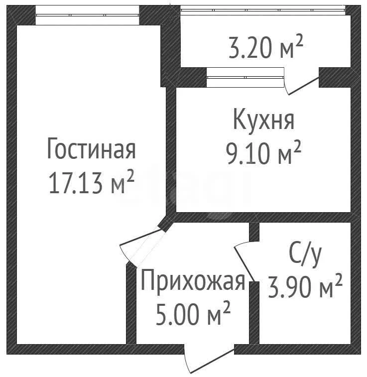 1-к квартира, 35.3м² (улица имени Героя Николая Шевелёва, 5) - миниатюра 28