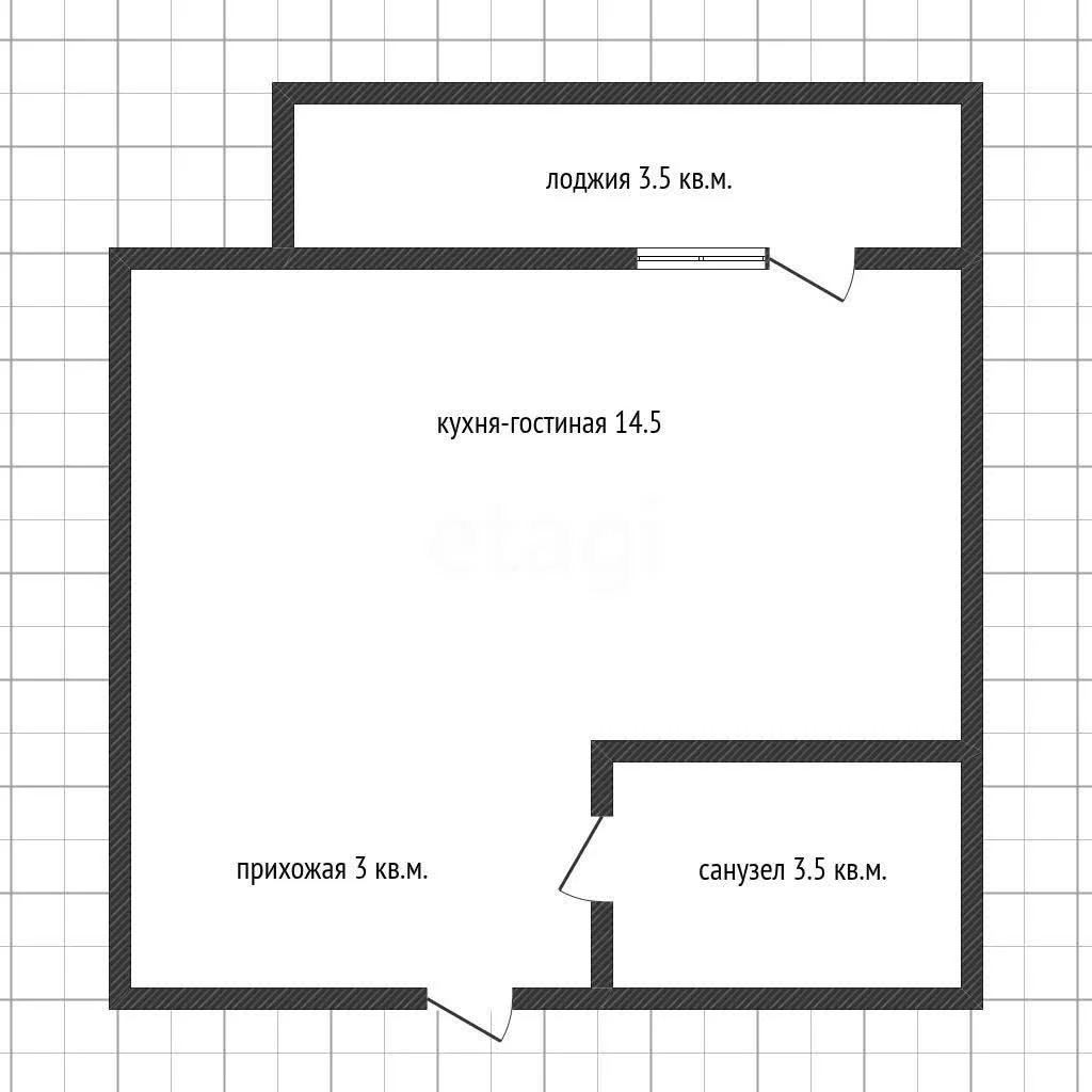 Студия, 21.4м² (улица Западный Обход, 39/1к2) - миниатюра 6