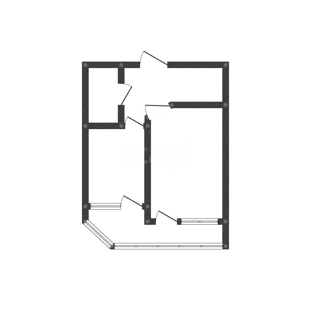 1-к квартира, 45м² (Степная улица, 1/1) - миниатюра 12