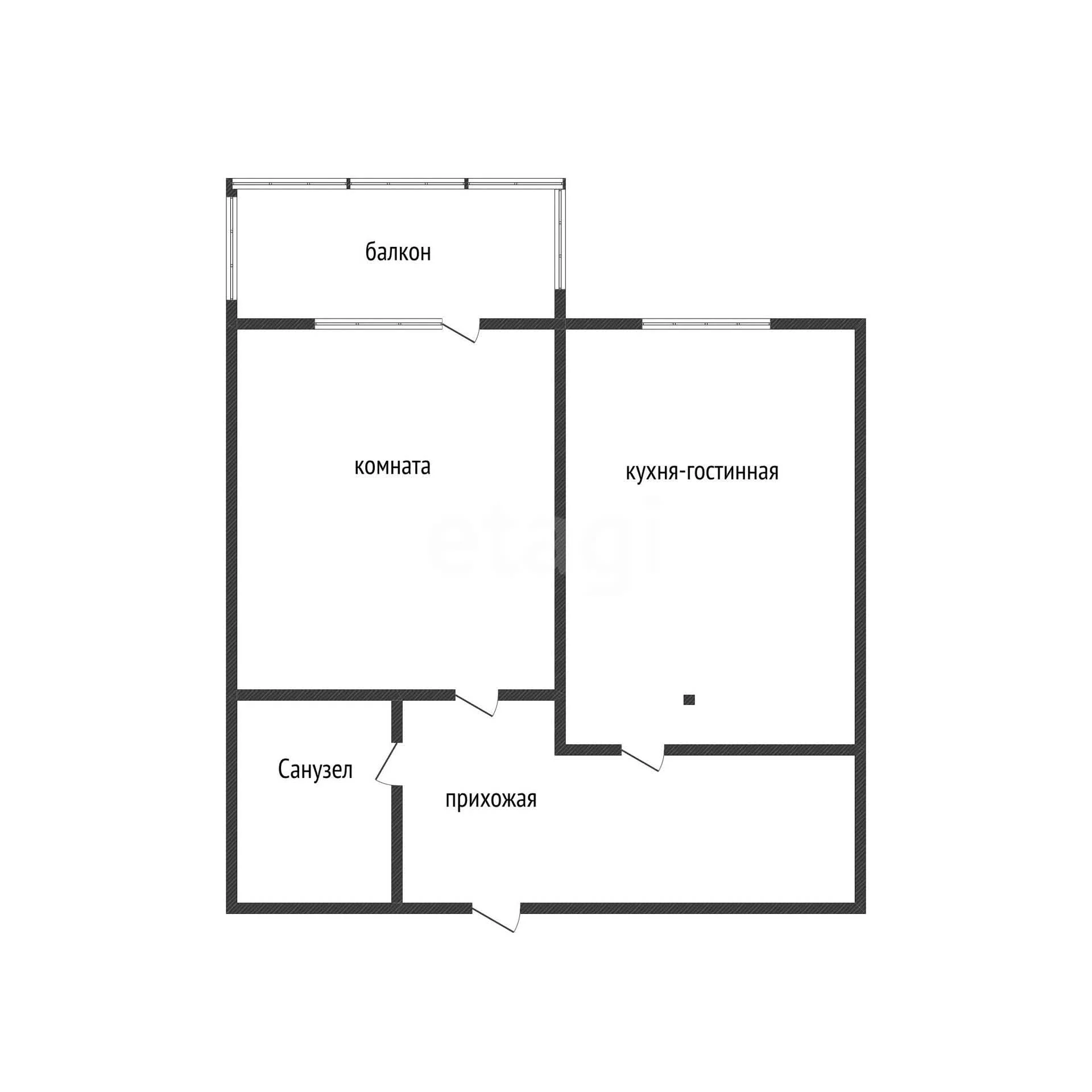 1-к квартира, 33.8м² (улица имени Героя Георгия Бочарникова, 4к2) - миниатюра 17