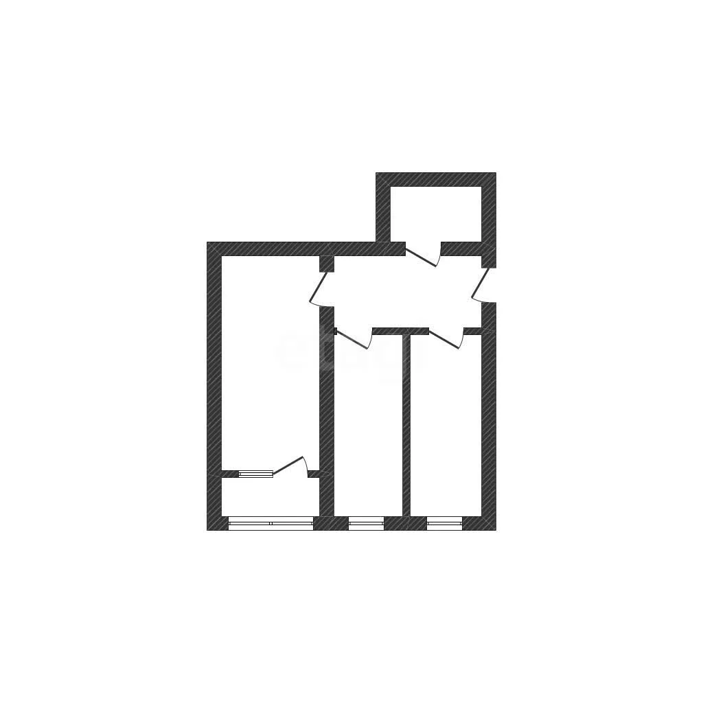 2-к квартира, 43.7м² (улица Археолога Анфимова, 21) - миниатюра 6