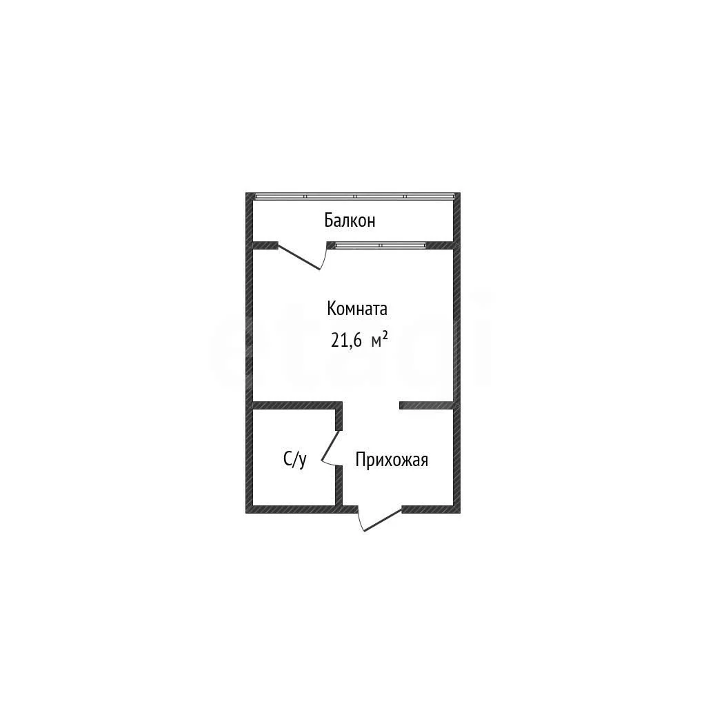 Студия, 21.6м² (улица Красных Партизан, 1/4к1) - миниатюра 22