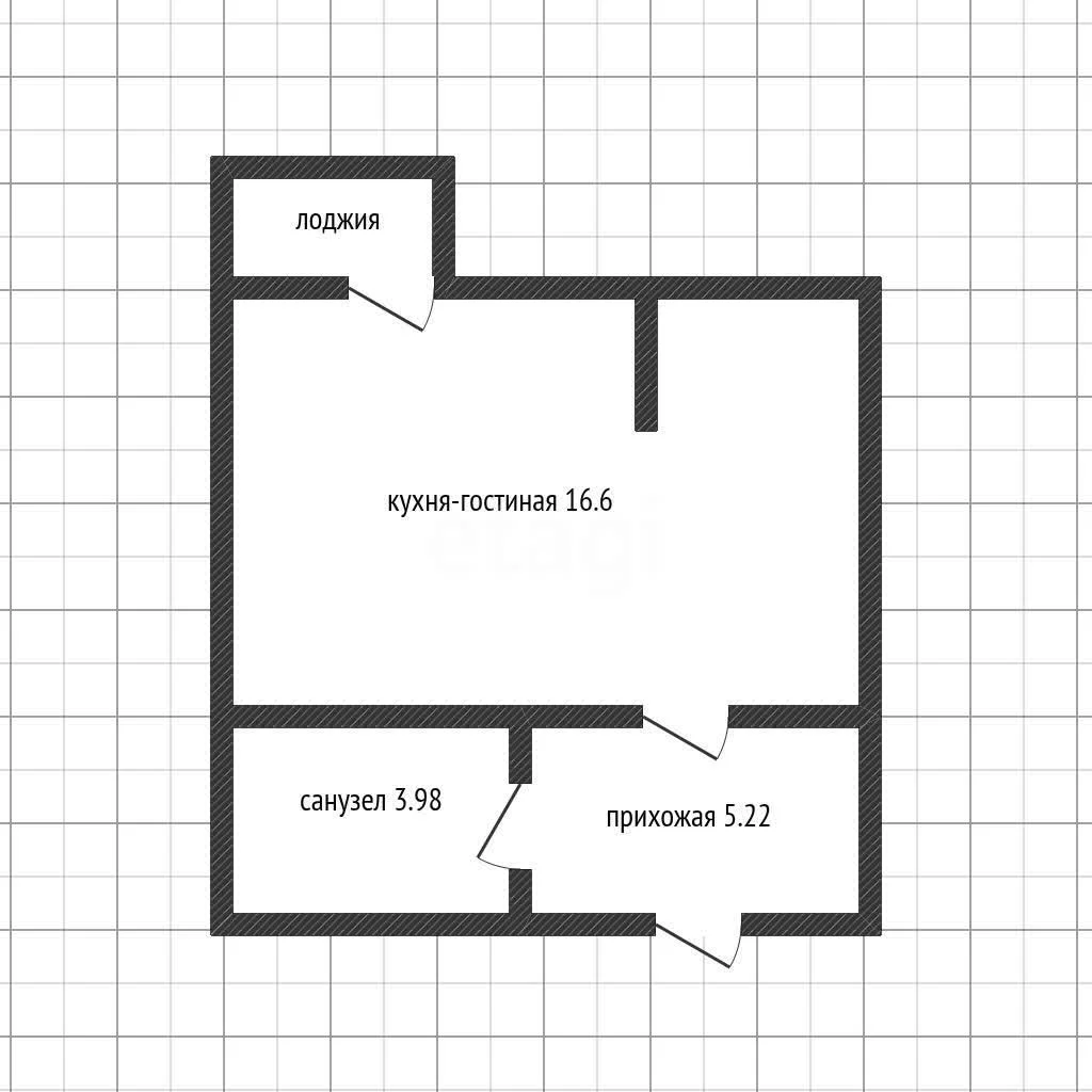 Студия, 27м² (улица им. Героя Яцкова И.В., 9к3) - миниатюра 12