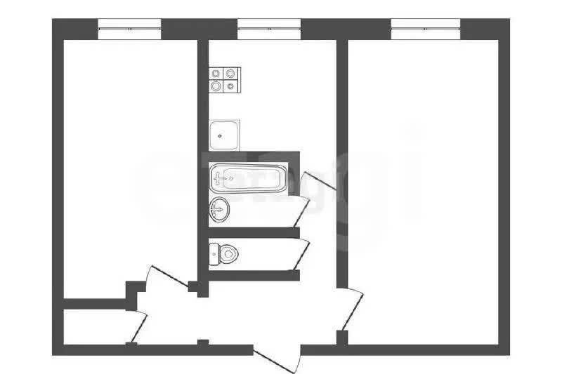 2-к квартира, 43.7м² (улица имени Тургенева, 153) - миниатюра 12