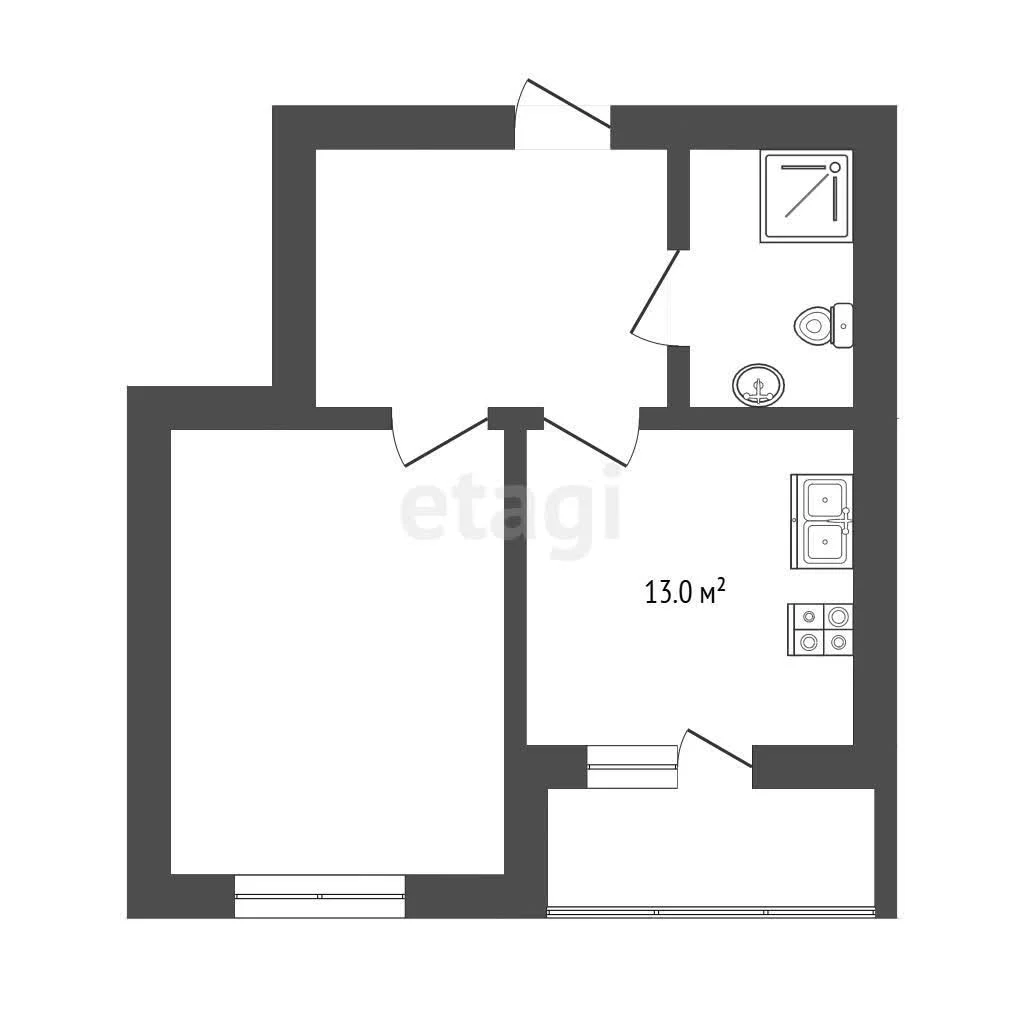1-к квартира, 35.8м² (улица Шумана, 8к1) - миниатюра 29