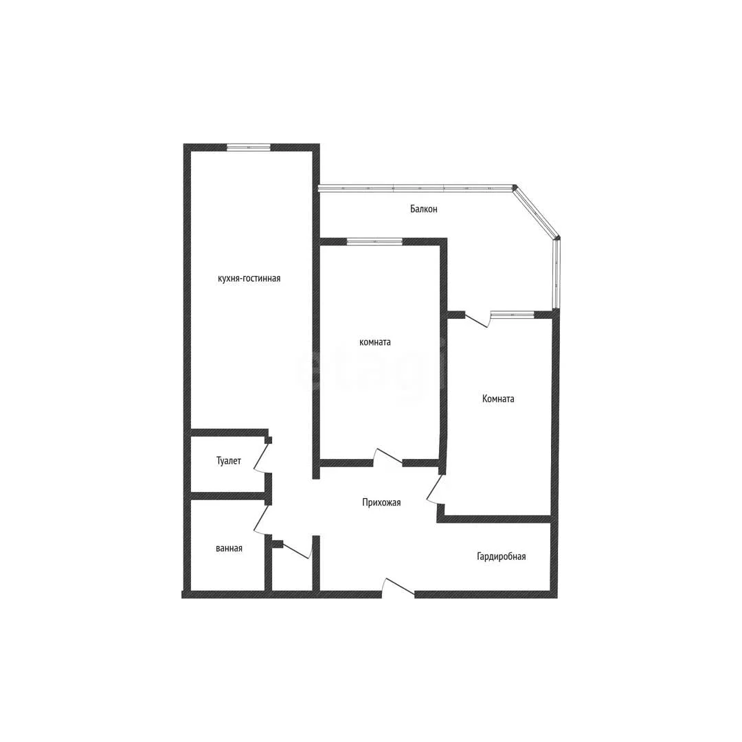 2-к квартира, 64.3м² (Душистая улица, 54/а) - миниатюра 11