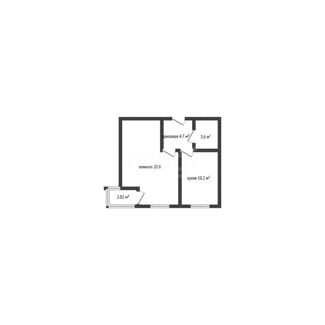 1-к квартира, 38.9м² (Византийская улица, 1) - миниатюра 8