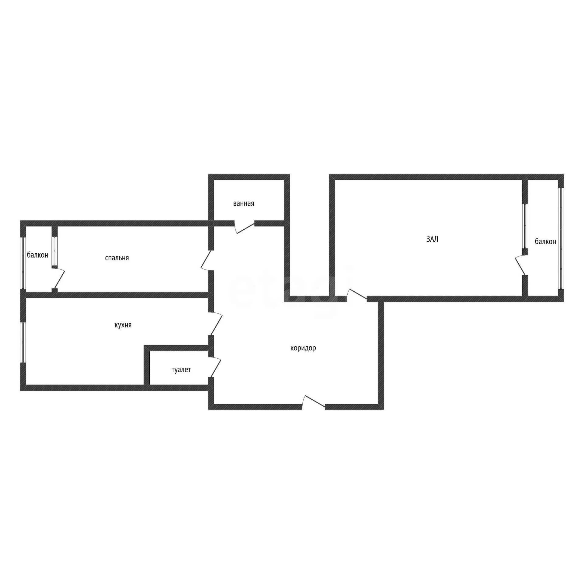 2-к квартира, 64.6м² (Дубравная улица, 17) - миниатюра 20