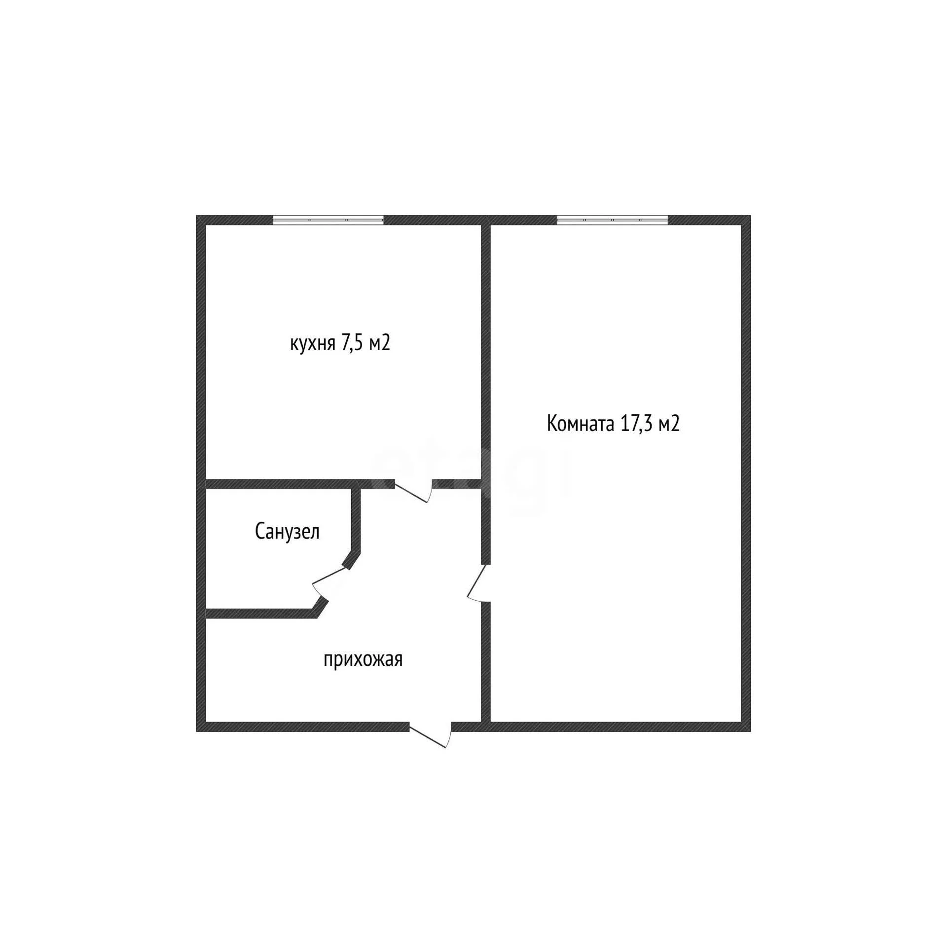 1-к квартира, 33.5м² (Тверская улица, 15) - миниатюра 7