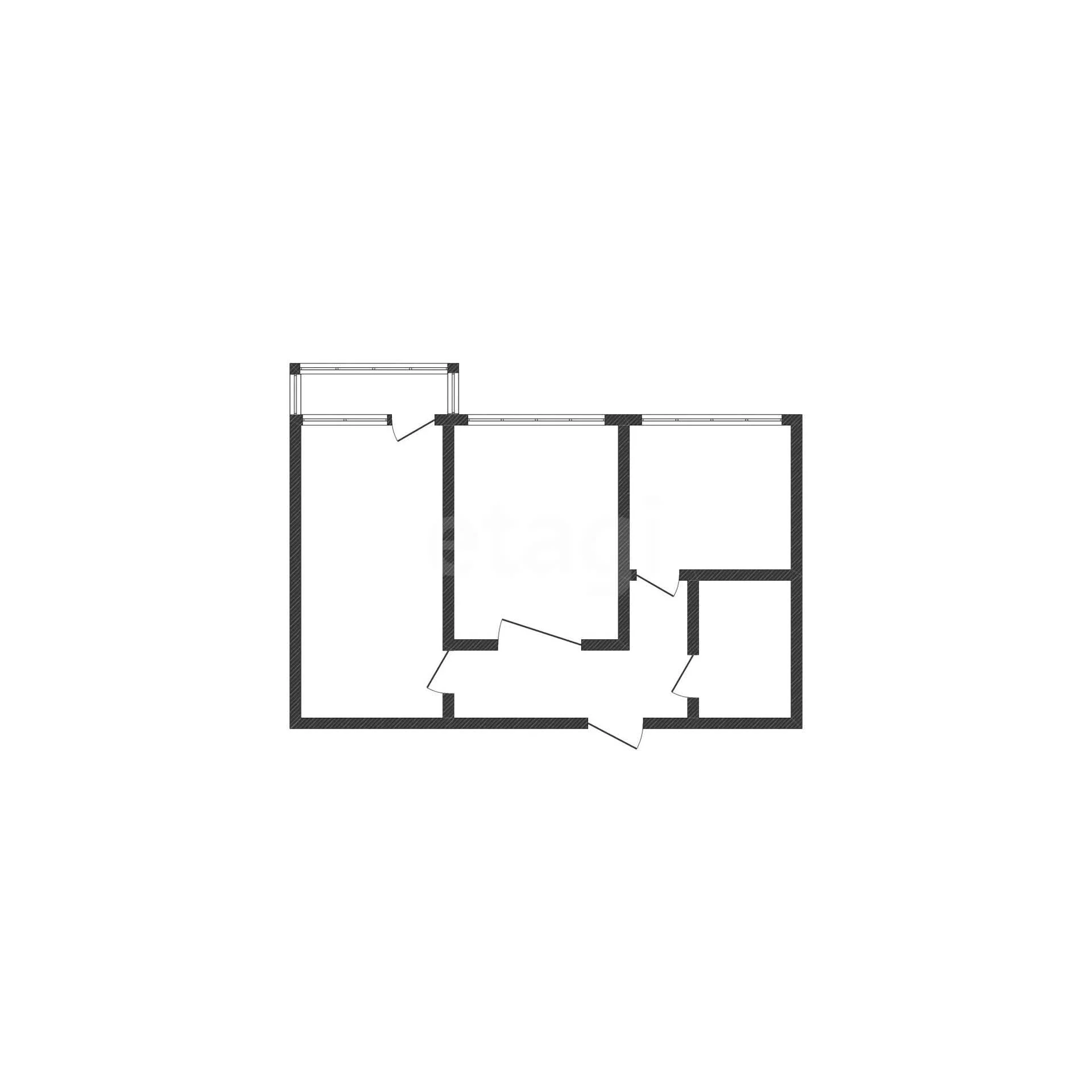 2-к квартира, 52.7м² (Симферопольская улица, 18) - миниатюра 16