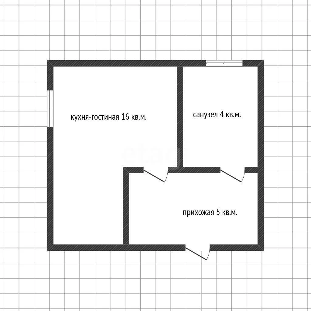 Студия, 26.2м² (улица Гагарина, 157к3) - миниатюра 8
