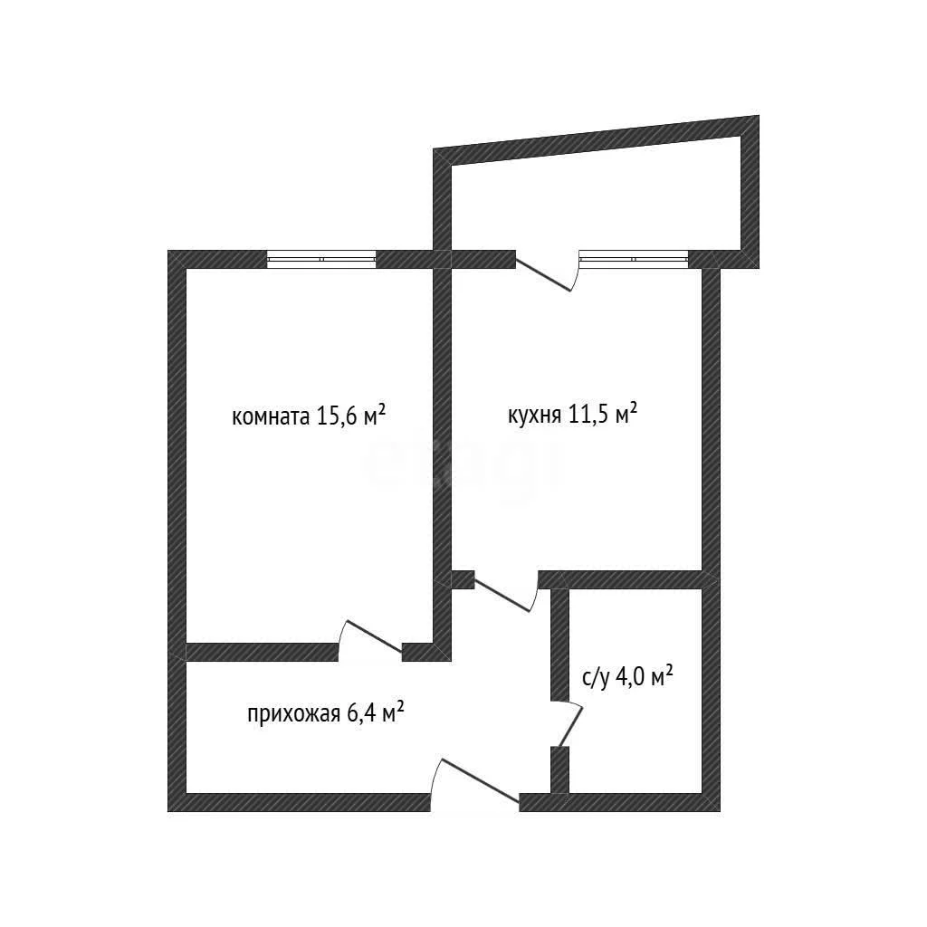 1-к квартира, 38м² (улица Садовое Кольцо, 3) - миниатюра 11