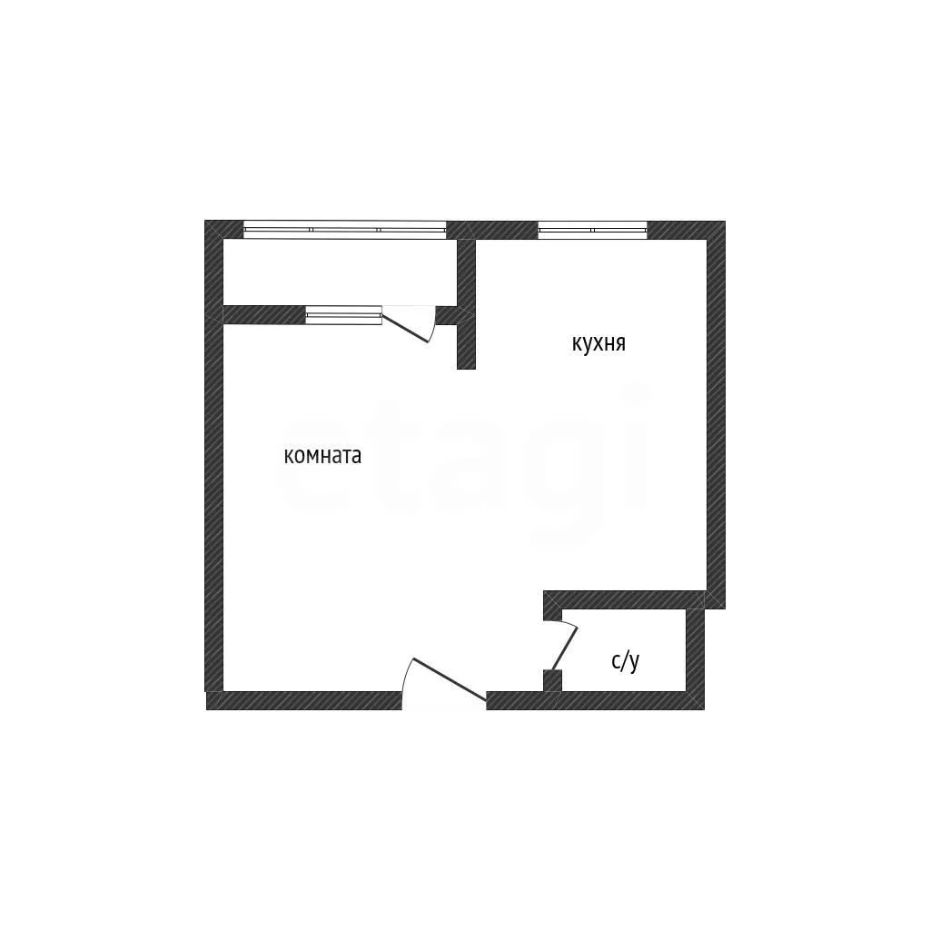Студия, 25.5м² (Заполярная улица, 39к6) - миниатюра 8