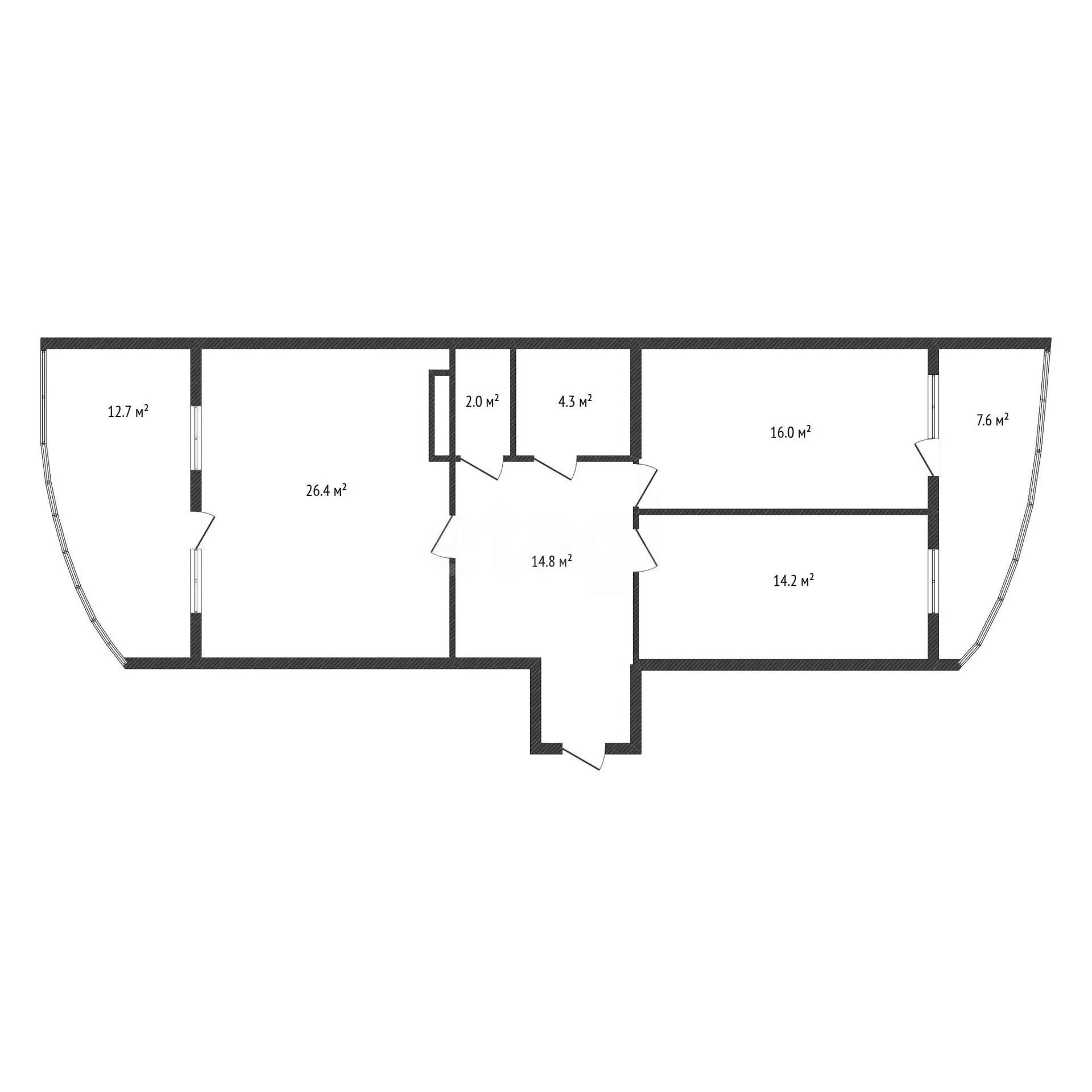 3-к квартира, 77.7м² (Российская улица, 267/3к3) - миниатюра 26