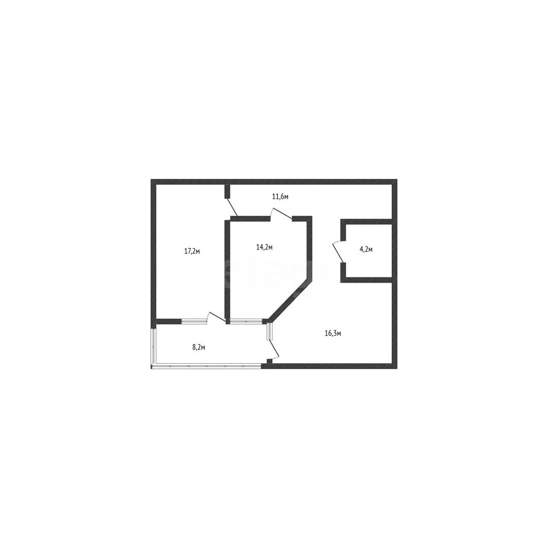 2-к квартира, 63.5м² (улица имени 40-летия Победы, 60) - миниатюра 14