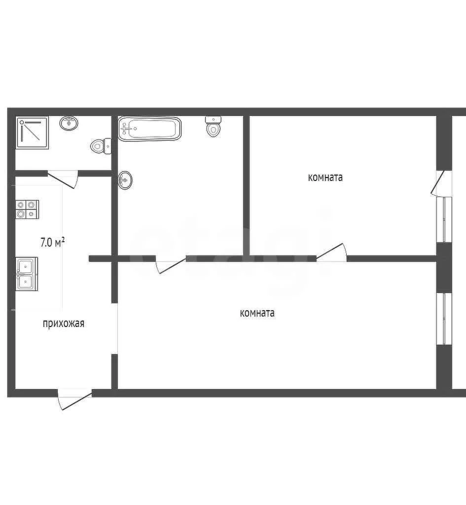Студия, 41.7м² (Агрохимическая улица, 136/1) - миниатюра 25
