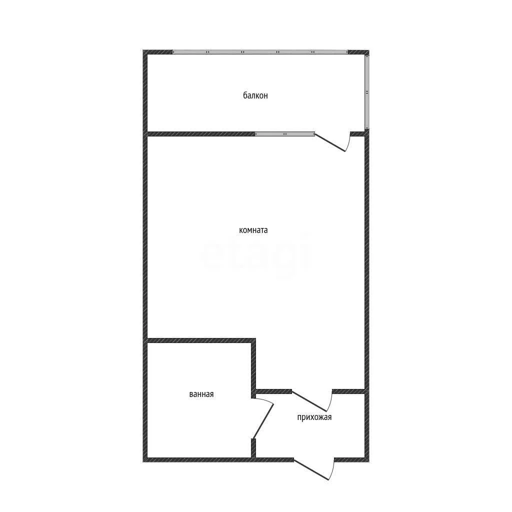 Студия, 26.1м² (улица Героя Пешкова, 14к2) - миниатюра 11