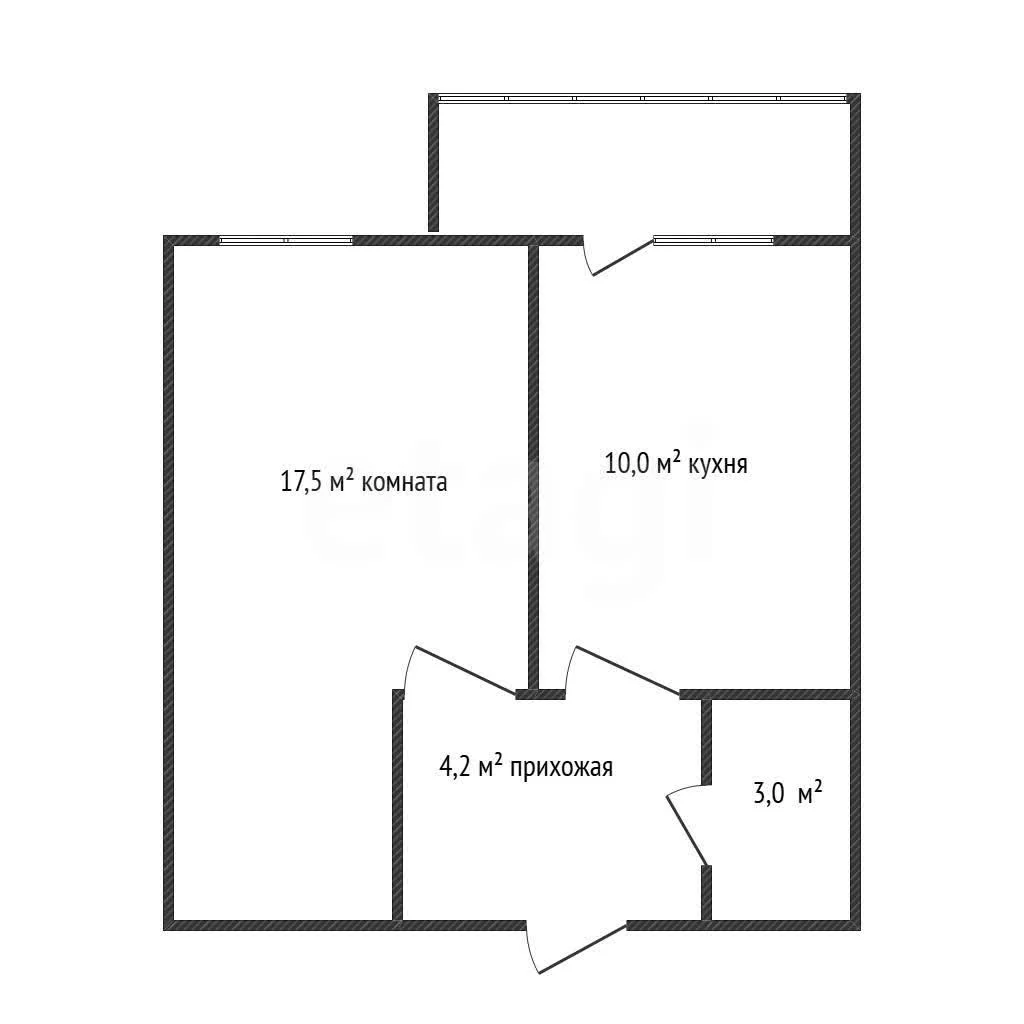 1-к квартира, 34.7м² (улица имени С.С. Прокофьева, 29) - миниатюра 23