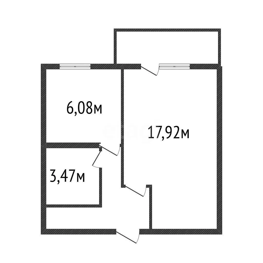 1-к квартира, 35.3м² (улица 1 Мая, 232) - миниатюра 10