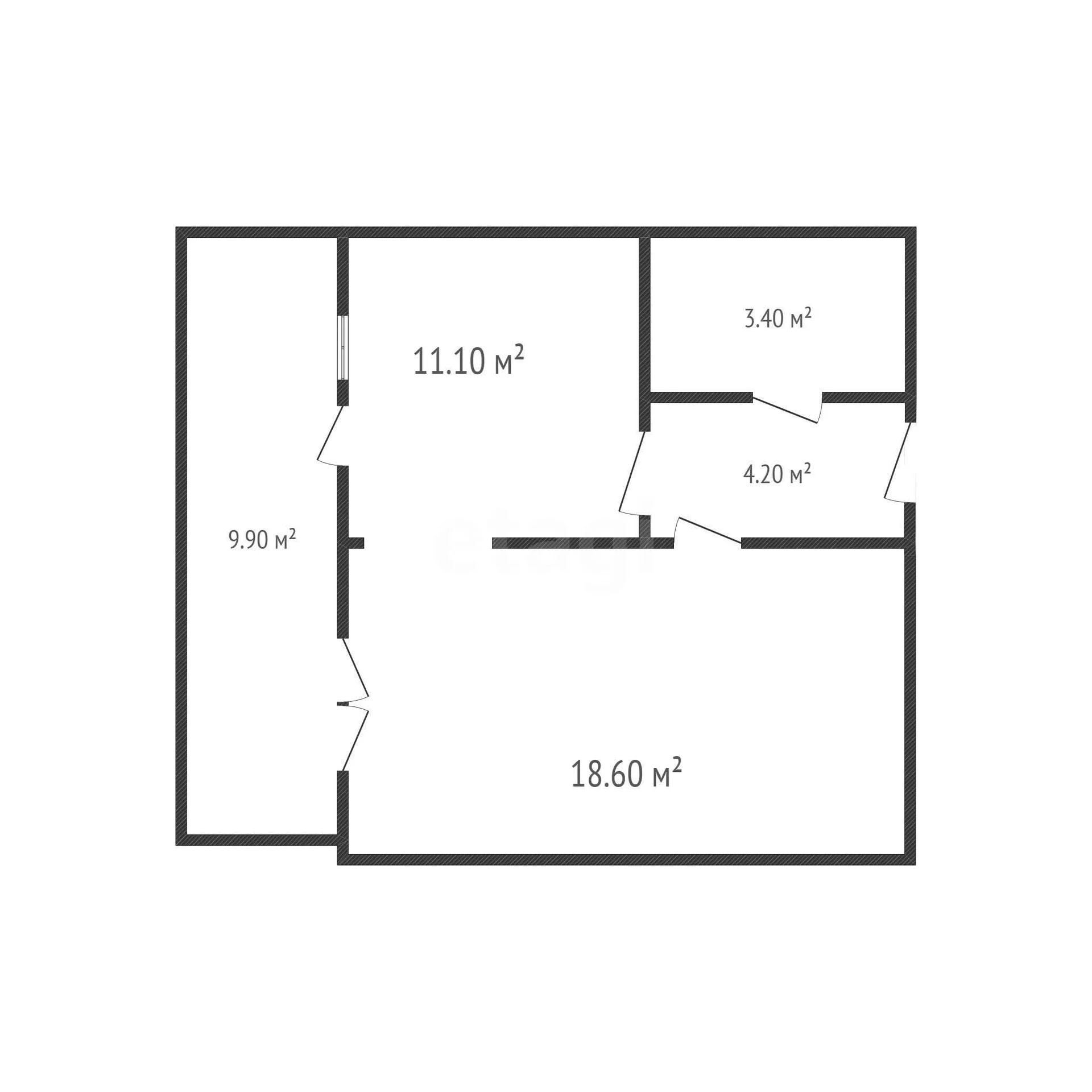 1-к квартира, 37.3м² (улица Ленина, 90/1) - миниатюра 2