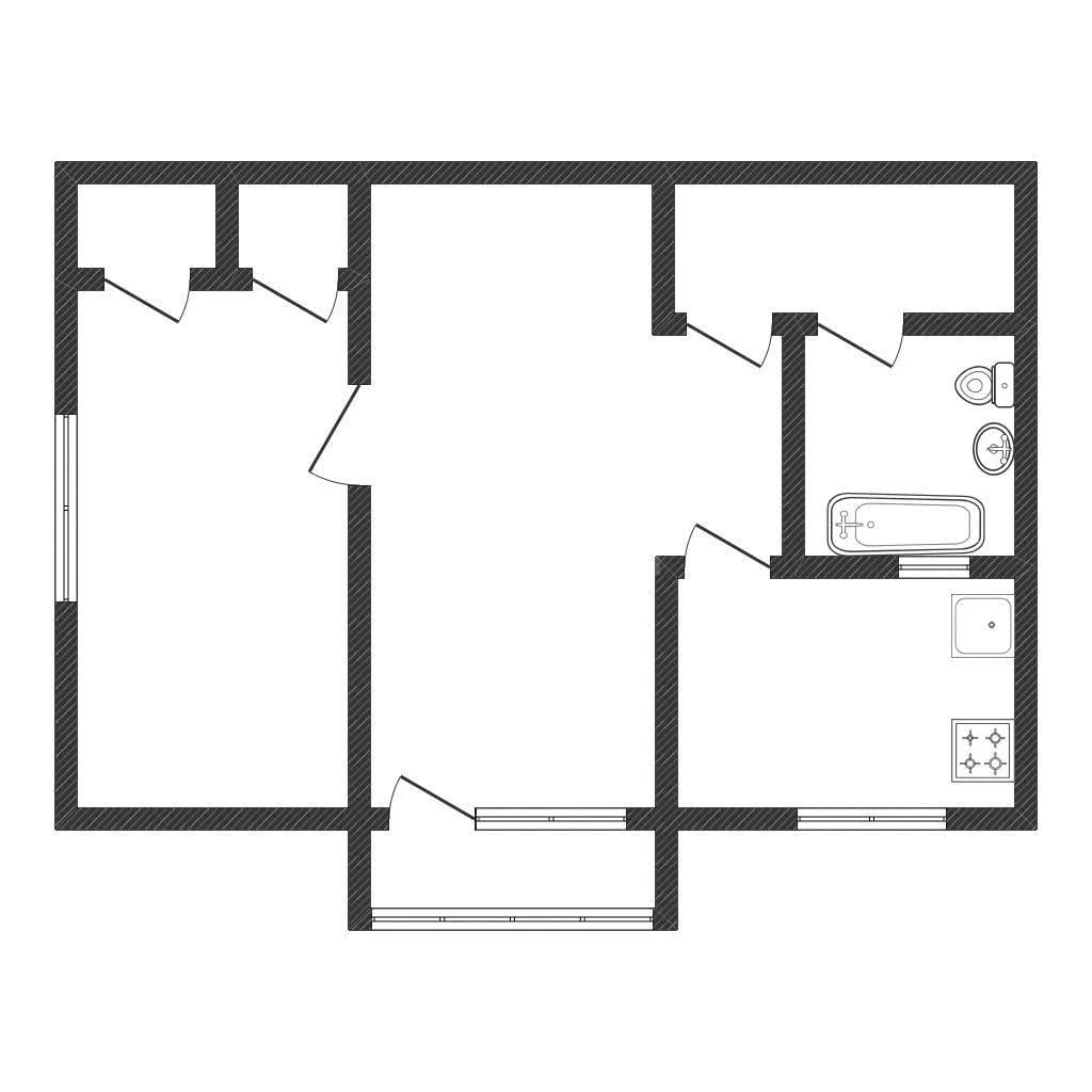 2-к квартира, 43.7м² (Фестивальная улица, 42) - миниатюра 11